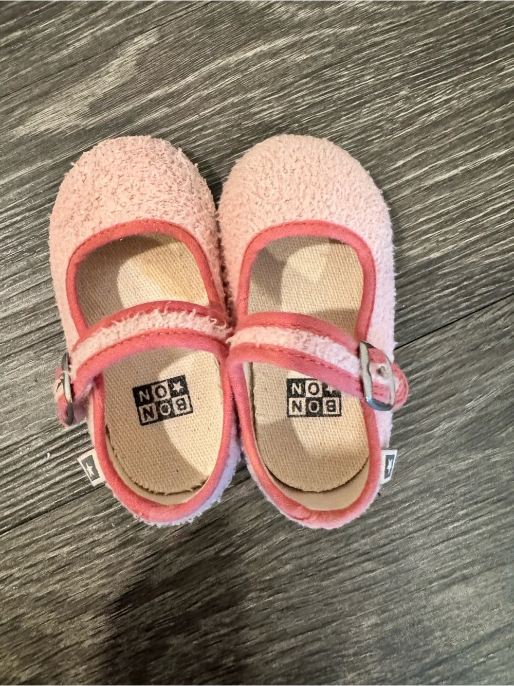 Bonton Pink Girls' Mary Jane Shoes